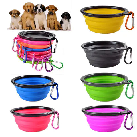 Discover the Colorful Collapsible Pet Bowl – Perfect for Travel